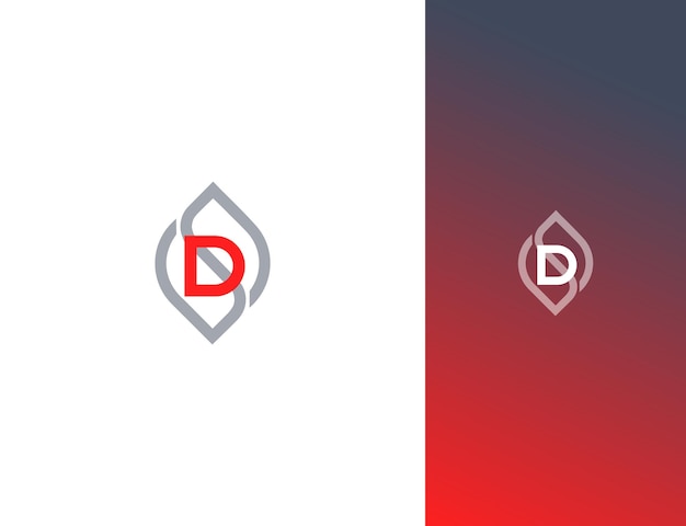 Letter d logo designs concept