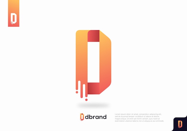 Letter D logo icon template