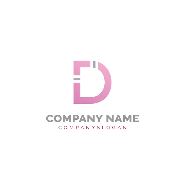 Letter D modern logo