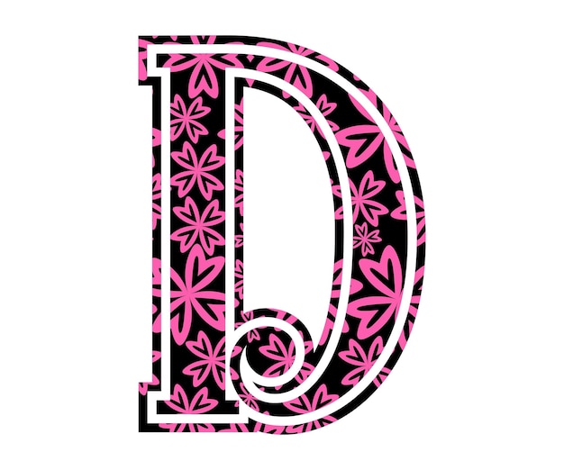 Vector letter d, valentine alphabet monogram
sublimation vector design file, for mug, t-shirt, vase, pillow