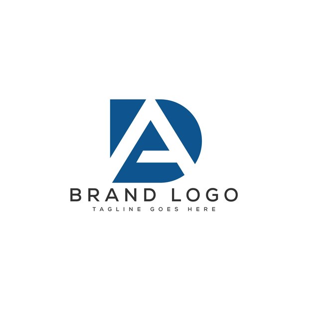 Vector letter da logo design vector template design for brand