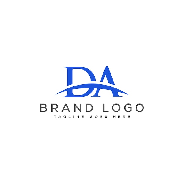 Vector letter da logo design vector template design for brand