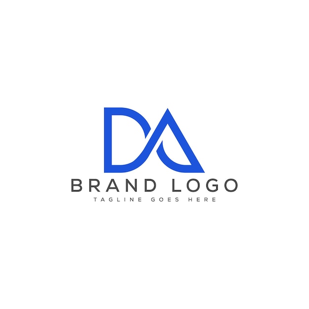 Vector letter da logo design vector template design for brand