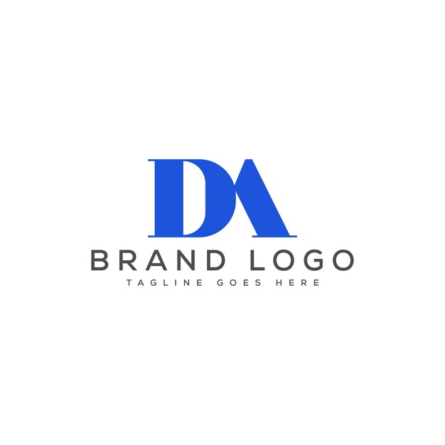 Vector letter da logo design vector template design for brand