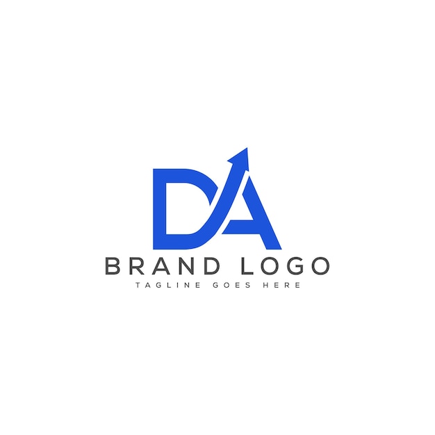 Vector letter da logo design vector template design for brand