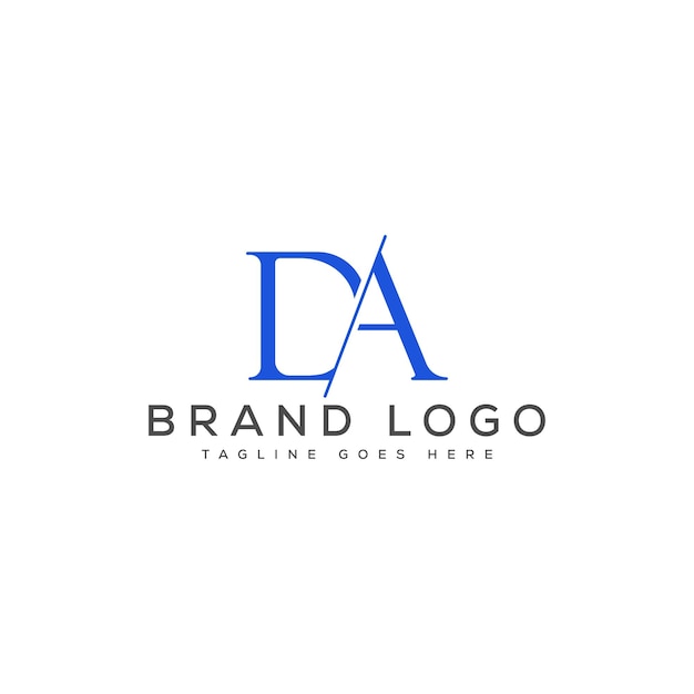 Vector letter da logo design vector template design for brand