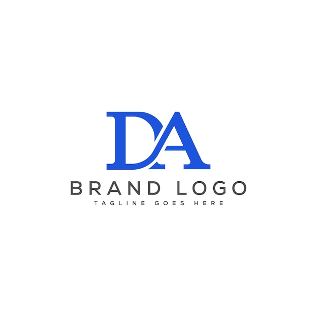 Vector letter da logo design vector template design for brand