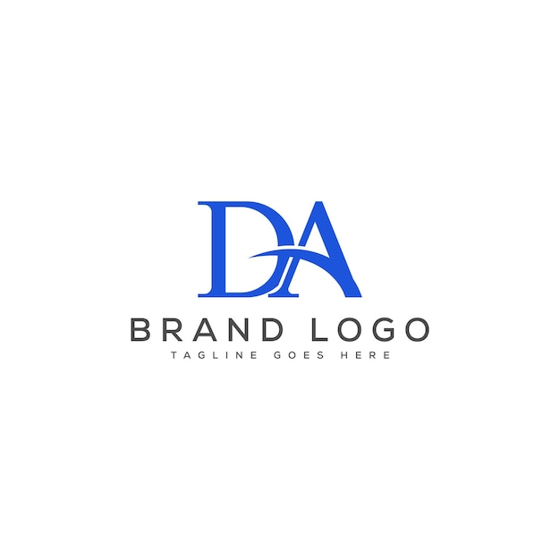 Vector letter da logo design vector template design for brand