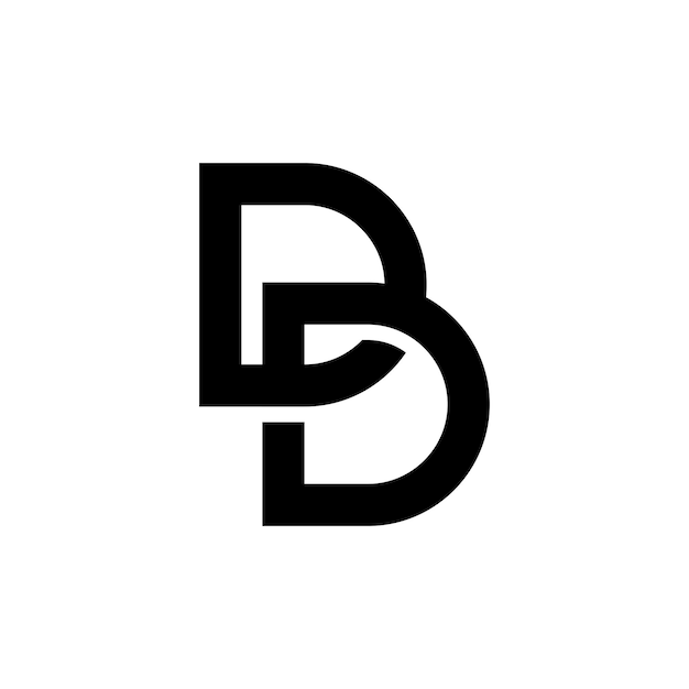 Letter db, bd logo concept