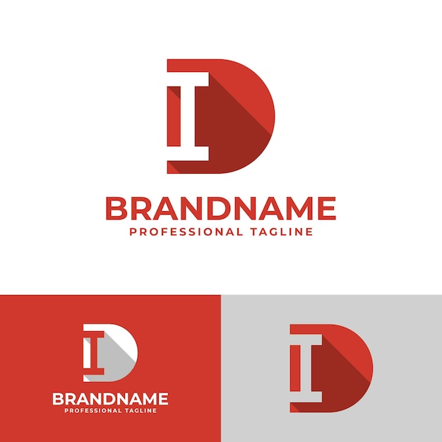 Vector letter di letter logo suitable for business di and id intials