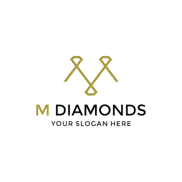 Letter Diamond Logo Design Template Download