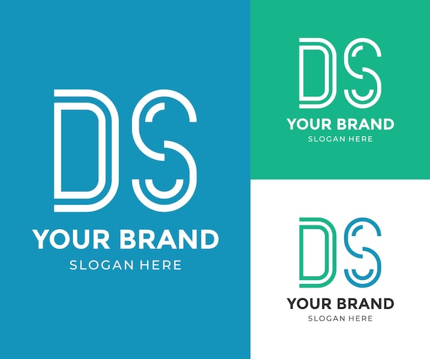 Vector letter ds corporate logo