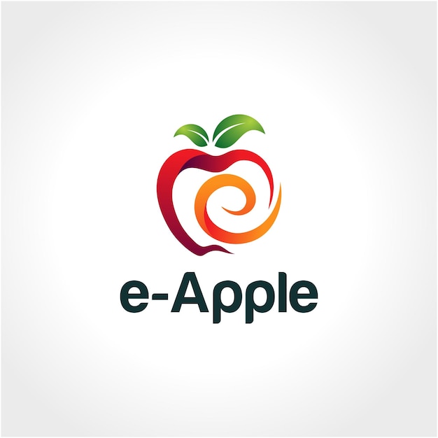 Letter E logo in fresh juice splash with green leaves. Vector elements for natural application, ecol