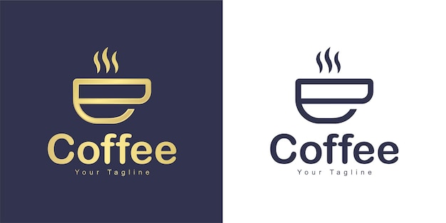 The letter E logo has a coffee shop concept