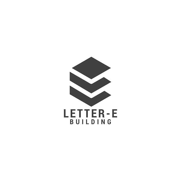 Letter e logo icon design template luxury premium vector