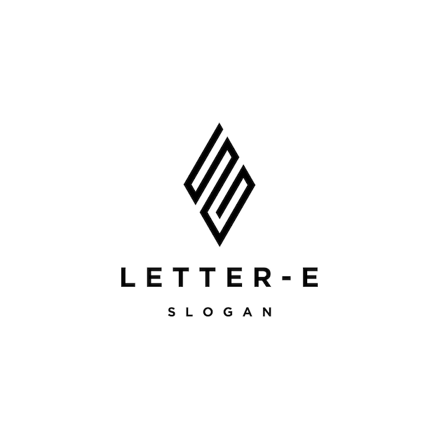 Letter E logo icon design template