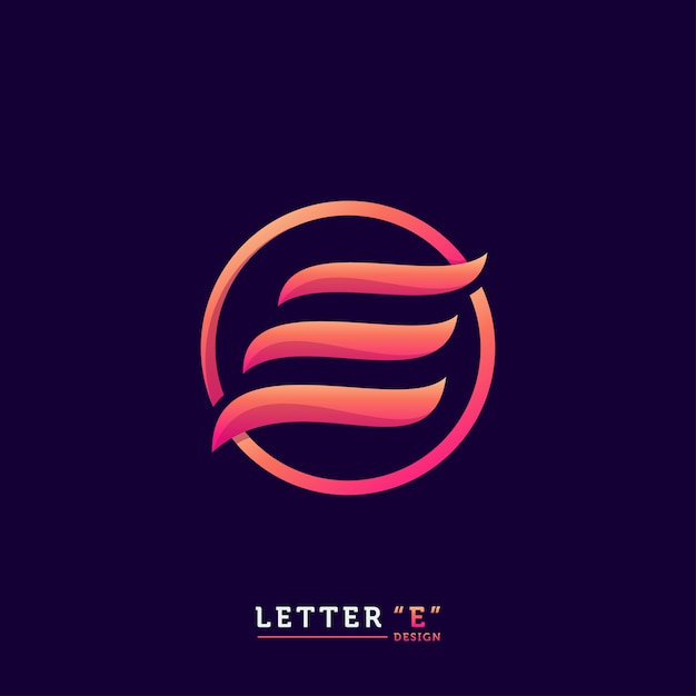 Letter e logo