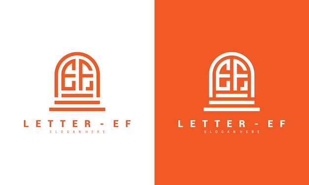 Letter ef logo icon design template premium vector premium vector