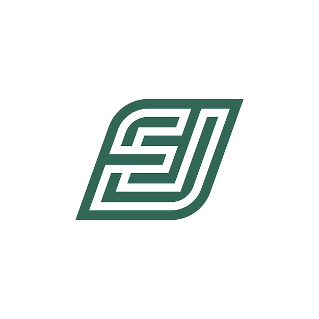 Letter EJ or JE logo