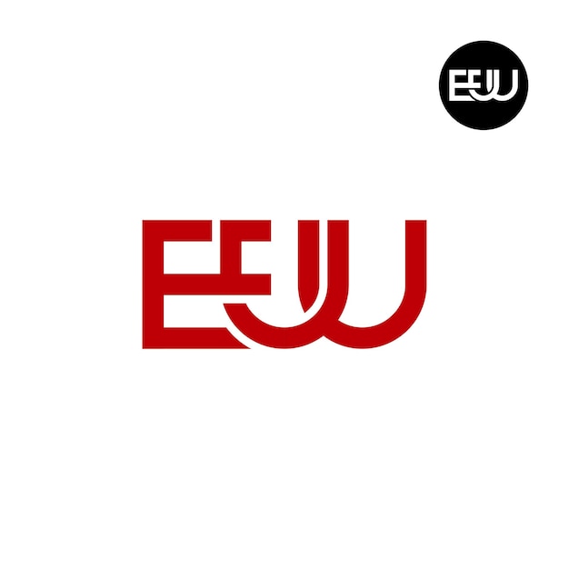 Letter EUU Monogram Logo Design