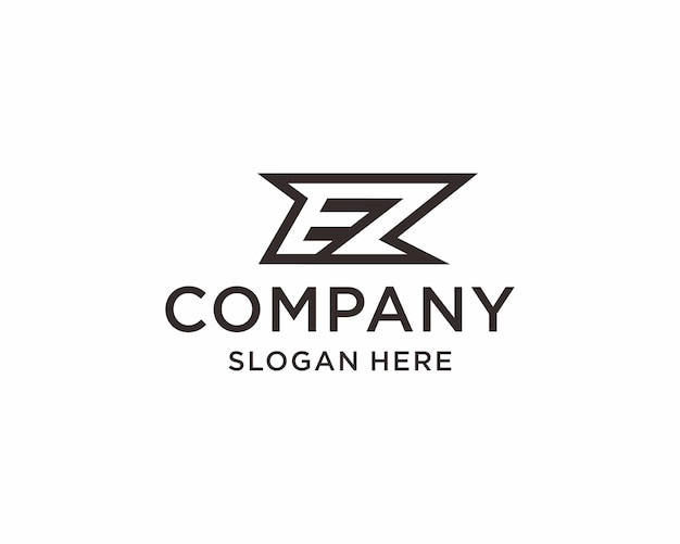 Letter ez or el monogram logo design