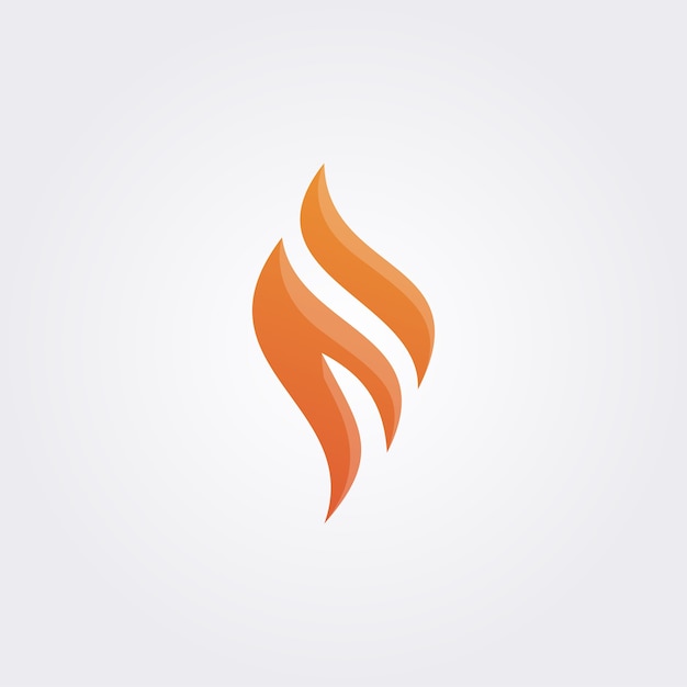 Letter F flame logo