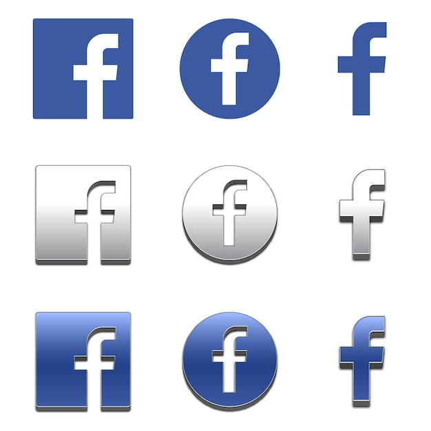 Letter f icon Social media icon facebook icon