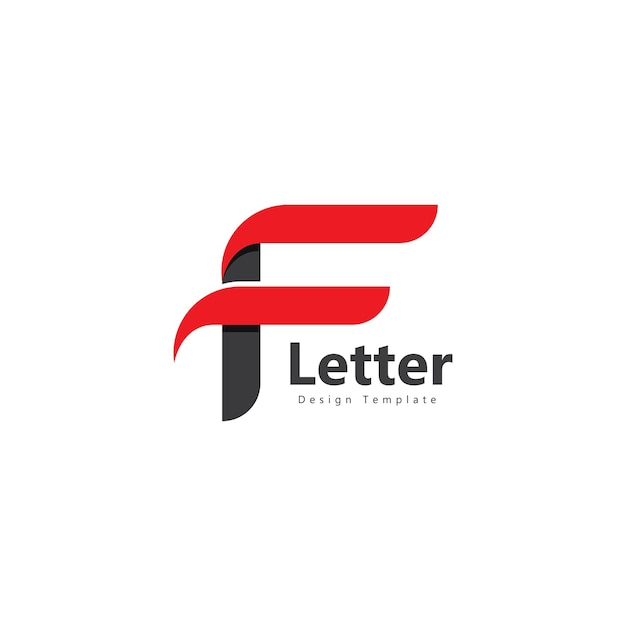 Letter F logo icon design template elements