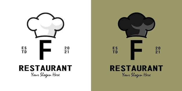 Letter f restaurant logo design