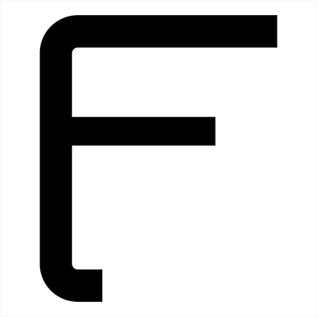 Vector letter f