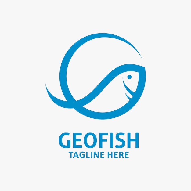 Letter G fish logo design