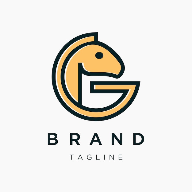 Letter G Hourse Logo Designs