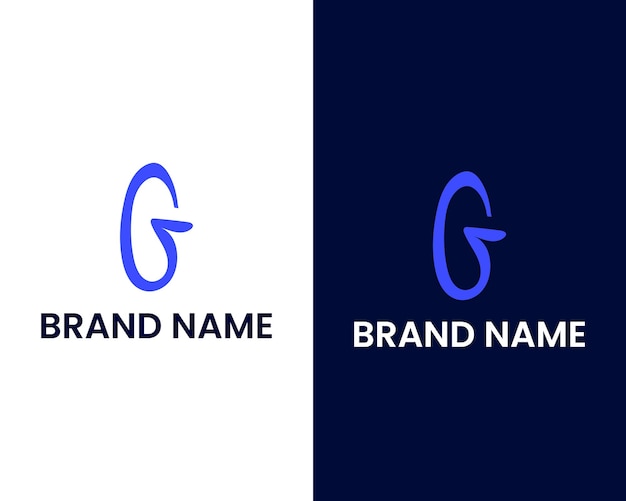 Letter g marketing and selling logo design template