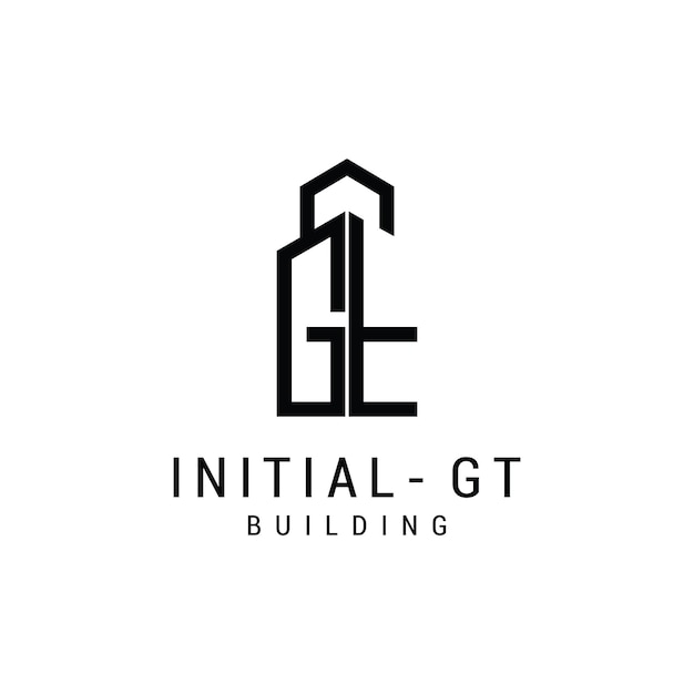 Letter g t logo icon design building template premium vector premium vector Premium Vector