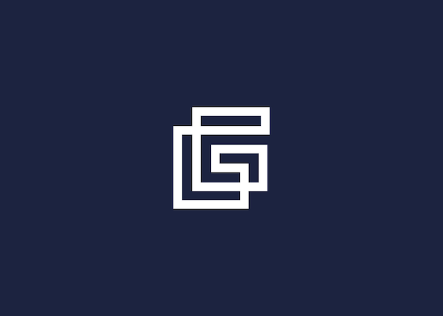 letter g with square logo icon design vector design template inspiration