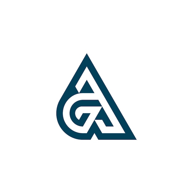 Vector letter ga or ag logo