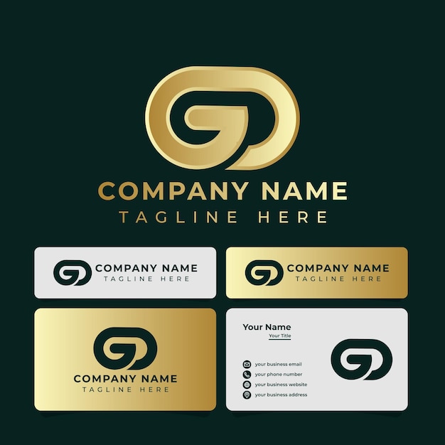 Letter GD or DG Luxury Logo, suitable for any business.