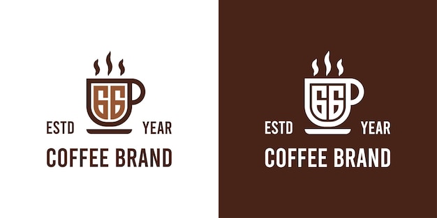 Letter GG Coffee Logo suitable for any business related to Coffee Tea or Other with GG initials