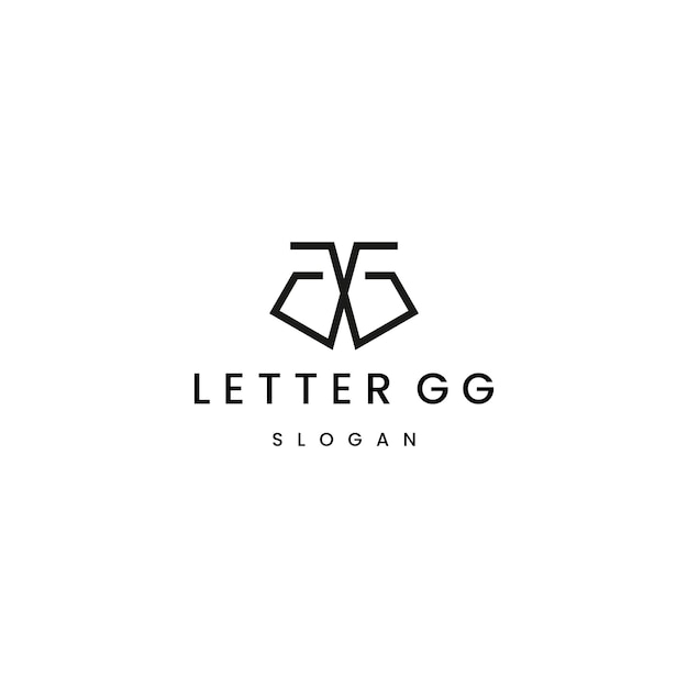 Letter GG logo icon design