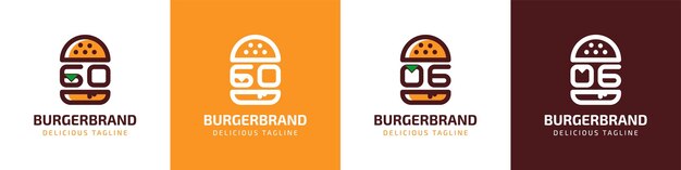 Letter GO and OG Burger Logo suitable for any business related to burger with GO or OG initials