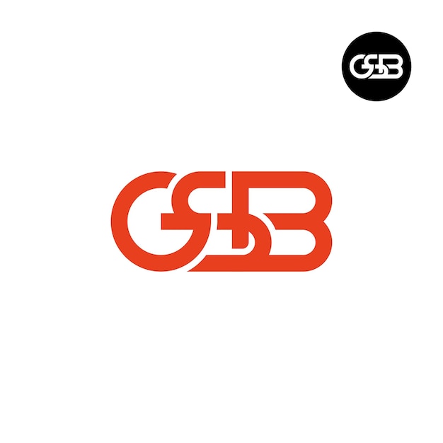 Letter GSB Monogram Logo Design