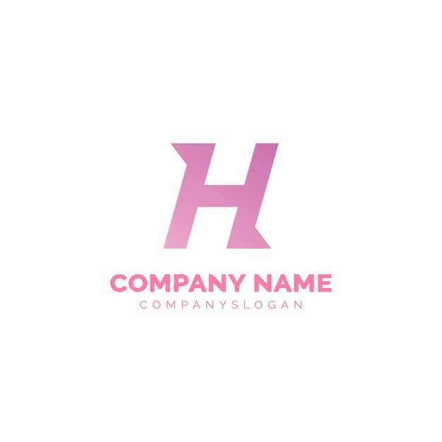 Letter H abstract logo design