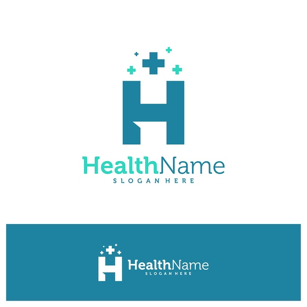 Letter H health Logo Design Template Initial H logo concept vector Creative Icon Symbol