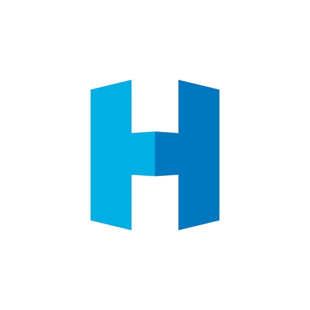 letter H logo design inspiration letter H logo template letter H with perspective style