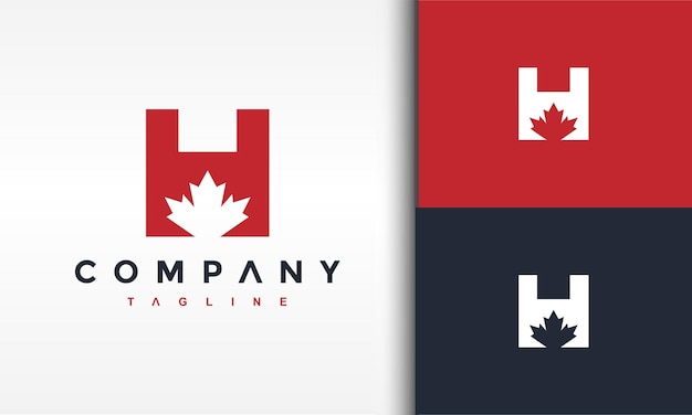 letter H maple logo