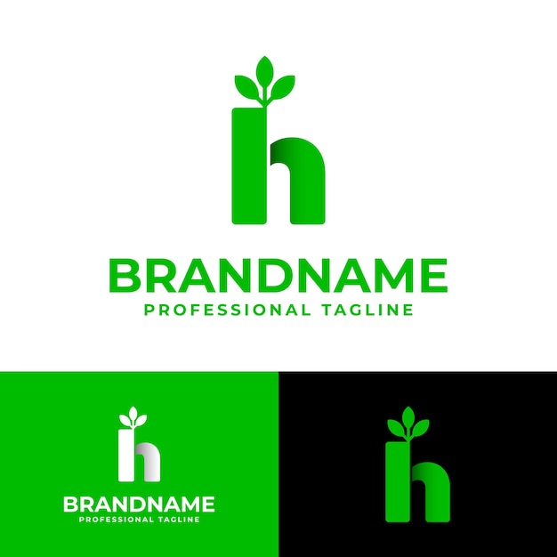 Letter H Nature Logo suitable for any business related to Nature with H initial