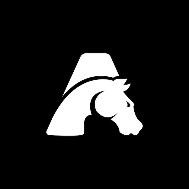 letter a horse logo