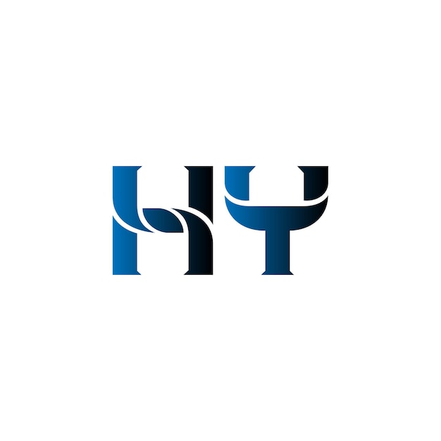 letter hy logo icon