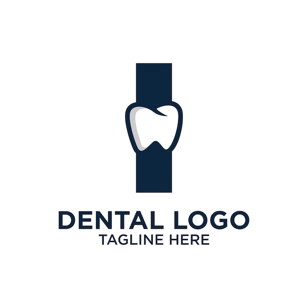 Letter I Dental Logo Design Template Inspiration Vector Illustration