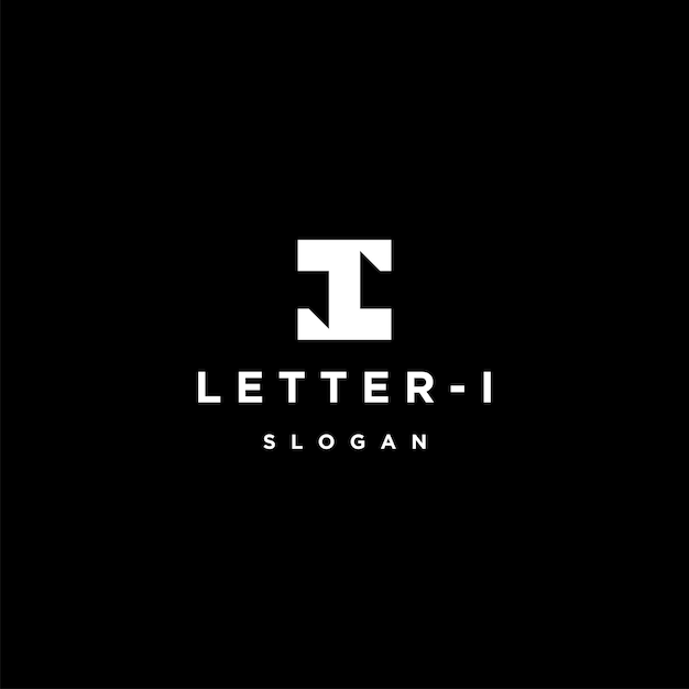 Letter I logo icon design template